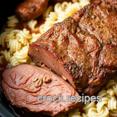 Slow Cooker Tri-Tip Roast for Comfort Food Recipe Card