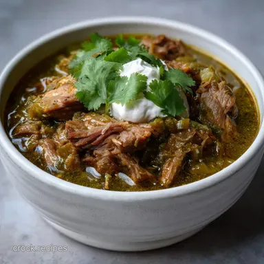 Beef Chili Verde: Slow Cooker Smoky Chile Verde
