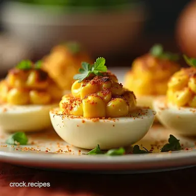 Easy Mexican Street Corn Deviled Eggs Recipe Recipe Card