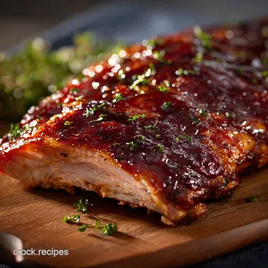 BBQ Sauce: Homemade, Sticky, Smoky Perfection for Ribs Pork Recipe Card