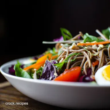 Soba Good Asian Noodle Pasta Salad Recipe Recipe Card