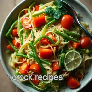 Easy Som Tum: My Favorite Thai Papaya Salad Recipe Recipe Card