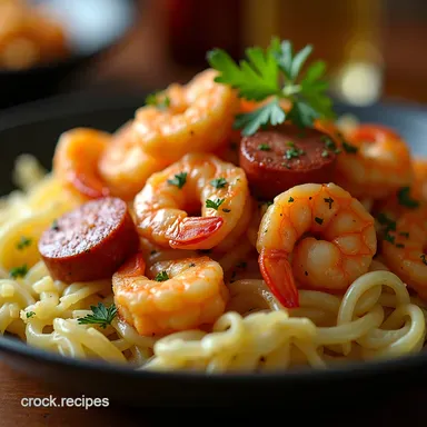 Southern Fried Cabbage with Shrimp Sausage OnePan Wonder Recipe Card