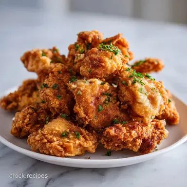 Southern Fried Chicken Recipe: Crispy and Golden for 6 Servings Recipe Card
