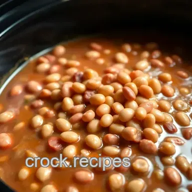 Easy Pinto Beans Crock Pot Recipe: Southwestern Flair! Recipe Card