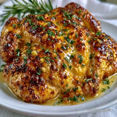 Spatchcock Herb Butter Chicken for 4 Recipe Card
