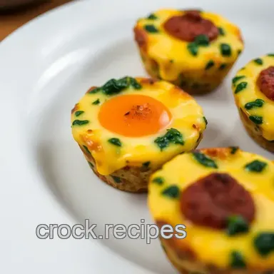 Sausage Spinach Egg Muffin Cups Recipe: Meal Prep Made Easy! Recipe Card