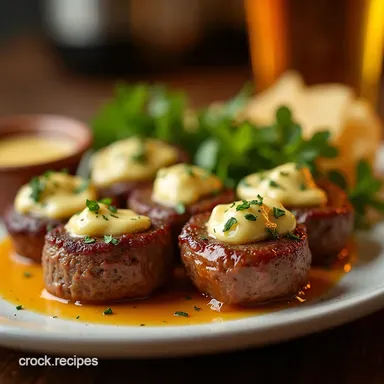 Delicious Butter Steak Bites Ready in 20 Pub Style Recipe Card