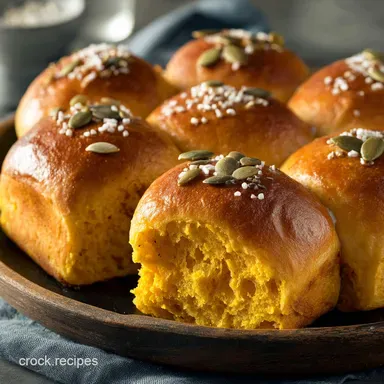 Autumns Best Fluffy Spiced Pumpkin Dinner Rolls Recipe Recipe Card