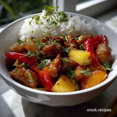 Spicy Pineapple Stir Fry Sauce: Zesty Finish Recipe Card