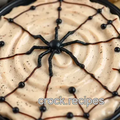 Spooky Spiderweb Dip: My Halloween Food Idea! Recipe Card