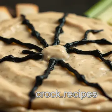 Spooky Spiderweb Dip: My Halloween Food Idea! Recipe Card