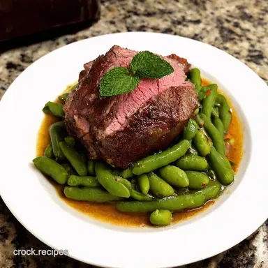 Succulent Spring Lamb Roast Broad Beans Mint Delight Recipe Card