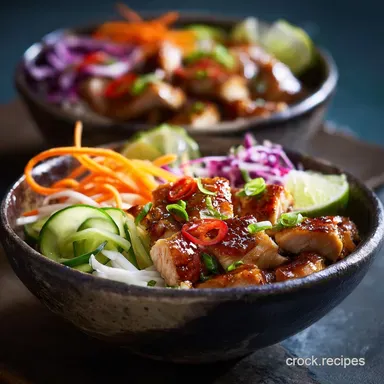 Spring Roll Meal Prep Bowls Zesty HoneyLime Chicken Lunch Recipe Card