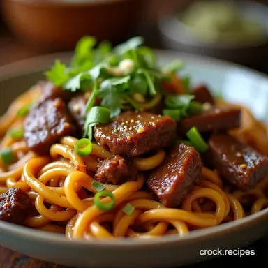 The Ultimate Sticky Beef Noodle StirFry Faster Than Ordering In Recipe Card