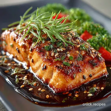 Crispy Skin Brown Sugar Soy Sauce Salmon 20Minute Weeknight Glaze Recipe Card