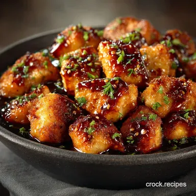 Foolproof Honey Garlic Chicken Bites Sticky Crispy Ready in 30 Minutes Recipe Card