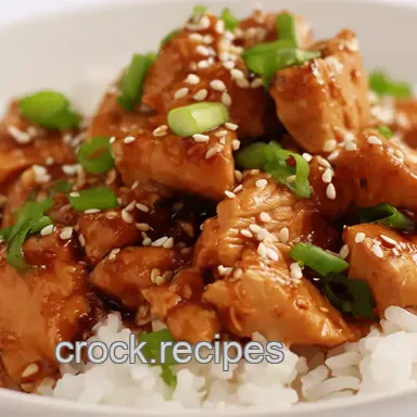 Honey Garlic Chicken Slow Cooker: Easiest Crockpot Recipe! Recipe Card