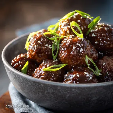 The Best Slow Cooker Teriyaki Meatballs with Sticky Scratch Glaze
