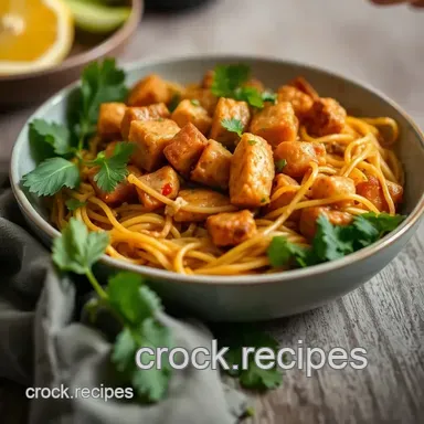 Quick & Flavorful Stir-fry Tempeh Delicious Pad Thai in 40 min: Your New Dinner Hero Recipe Card