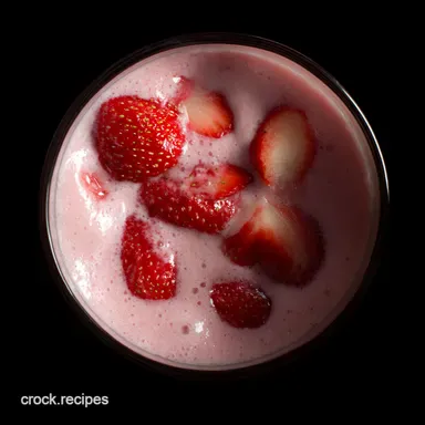 Strawberry Smoothie Recipe Strawberries Cream Dream Recipe Card