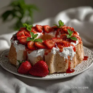 Strawberry Angel Food Cake Dessert 4: Easy No-Bake Summer Treat