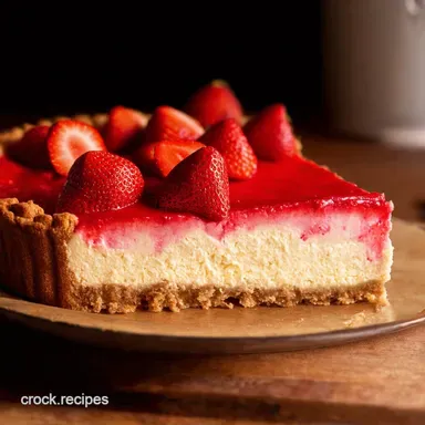 Strawberry Dream Pie NoBake Cheesecake Fantasy Recipe Card