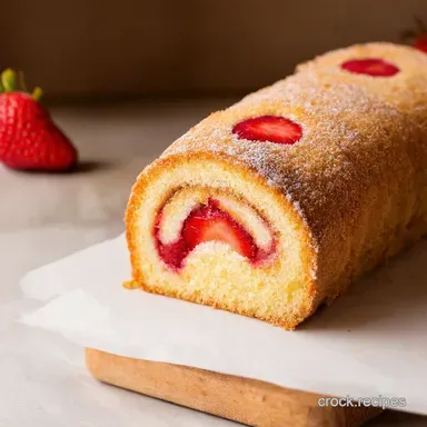 Strawberry Dream Swiss Roll Recipe Summer Dessert Perfection Recipe Card
