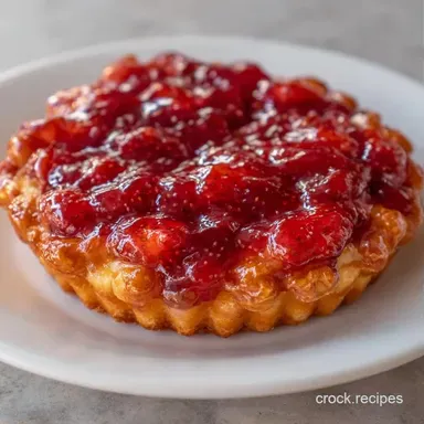 Strawberry Rhubarb Galette for 7 Servings Recipe Card