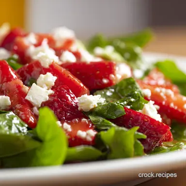 Strawberry Feta Salad Sunshine on a Plate Recipe Card