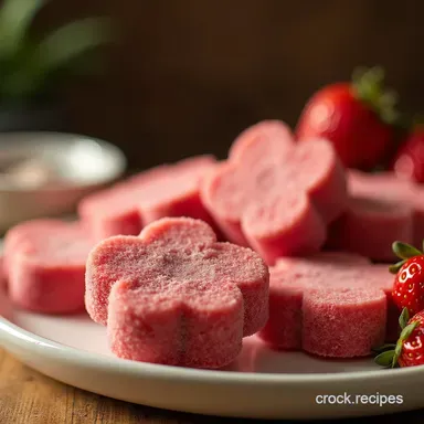 Easy Strawberry and Yogurt Frozen Dog Treats Recipe Recipe Card