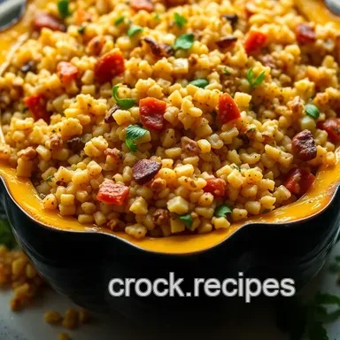 Stuffed Cousa Squash with Quinoa & Spices: A Flavorful Feast Recipe Card