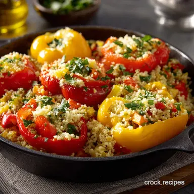Stuffed Pepper Skillet with Cauliflower Rice: Speedy Low-Carb Dinner Recipe Card