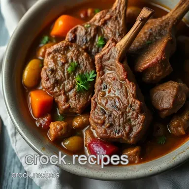 Succulent Lamb Chops Cooked in a Tajine: A Flavorful Moroccan Voyage Recipe Card