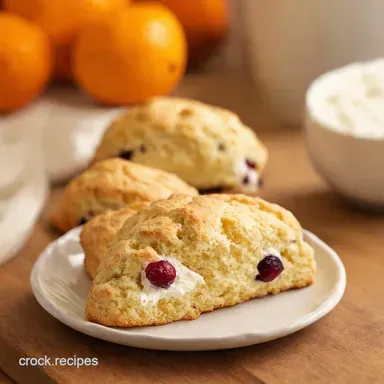 Sunshine Scones Cranberry Orange Sour Cream Bliss Recipe Card