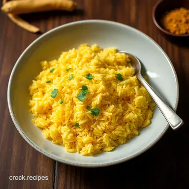 Sunshine Turmeric Rice: Easy & Flavorful Side Dish Recipe Card