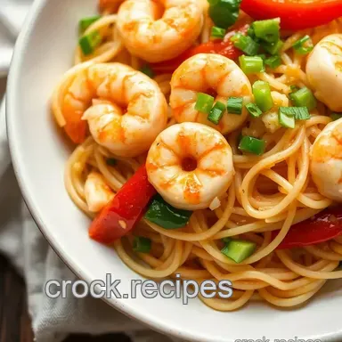 How to Make Zesty Stir-fry Prawns with Quick Noodles in 25 Minutes! Recipe Card