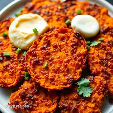Sweet Potato Hash Browns: Crispy Sunrise Goodness! Recipe Card
