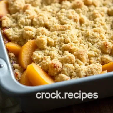 Easy Sweet Summer Peach Crumble Recipe: A Family Favorite Recipe Card