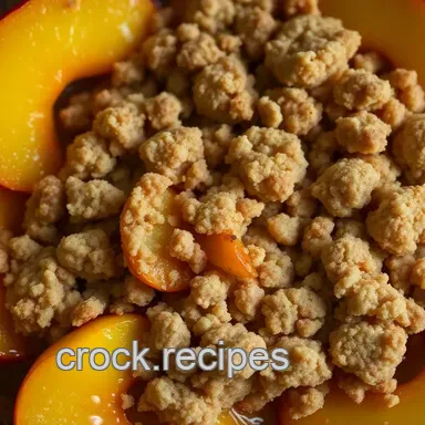 Easy Sweet Summer Peach Crumble Recipe: A Family Favorite