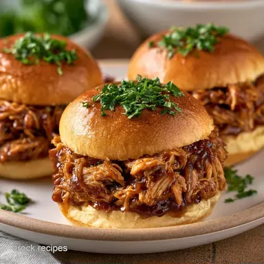 Crockpot Sliders for 20 Servings Recipe Card