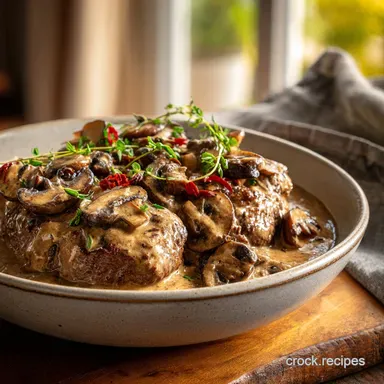 Instant Pot Cube Steak with Creamy Mushroom Sauce: Tender Quick Comfort Recipe Card