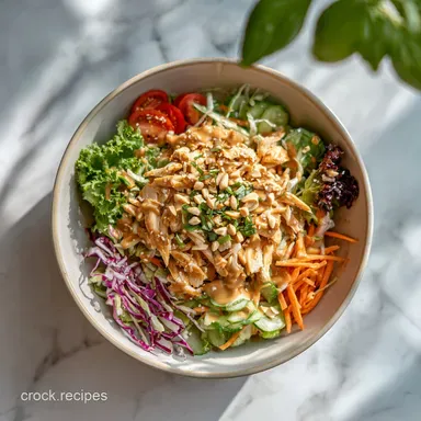 Thai Chicken Salad Peanut Dressing in 22 Minutes Recipe Card