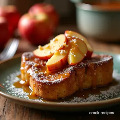 Stovetop Caramel Apple French Toast Bake Recipe Recipe Card