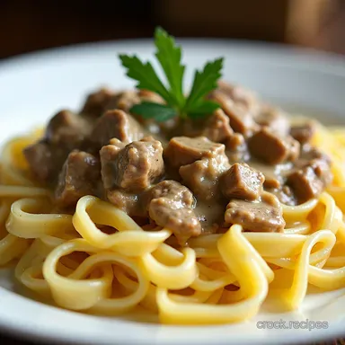 Truly Creamy Beef Stroganoff with Tender Egg Noodles