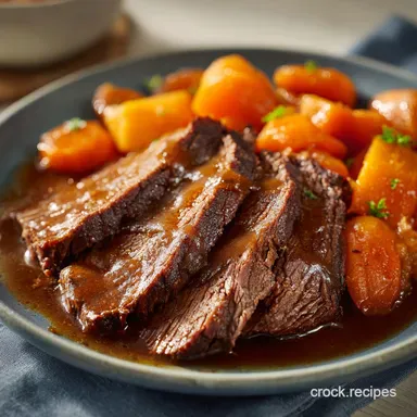 The Perfect Crock Pot Roast with Gravy Recipe Card