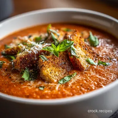 The Ultimate Comfort Creamy Tomato Basil Parmesan Soup 7 Recipe Recipe Card