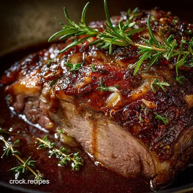 Thymeroasted rib of beef with red wine gravy: Reverse Sear Perfection Recipe Card