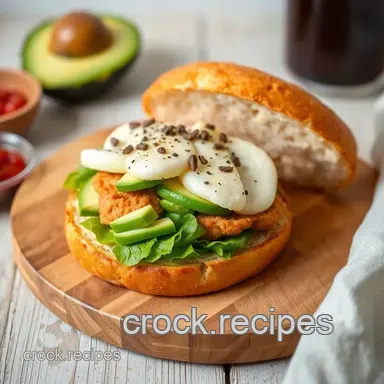 Easy & Flavorful Toast Chicken Avocado Bagel Delight: My Family's Favorite! Recipe Card