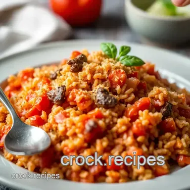 Easy & Delicious: Tomato & Anchovy Risotto with Crispy Crumbs! Recipe Card